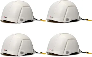 4 Pcs Foldable Hardhats Safety Helmet Bloom Outdoors Workplace Earthquake Helmet Offices Public Facilities of Disaster Helmet Hardhats