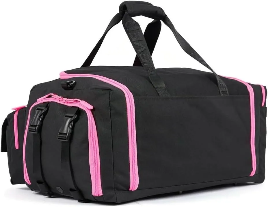 40L Duffle Bag (Ultimate Black Neon Pink)