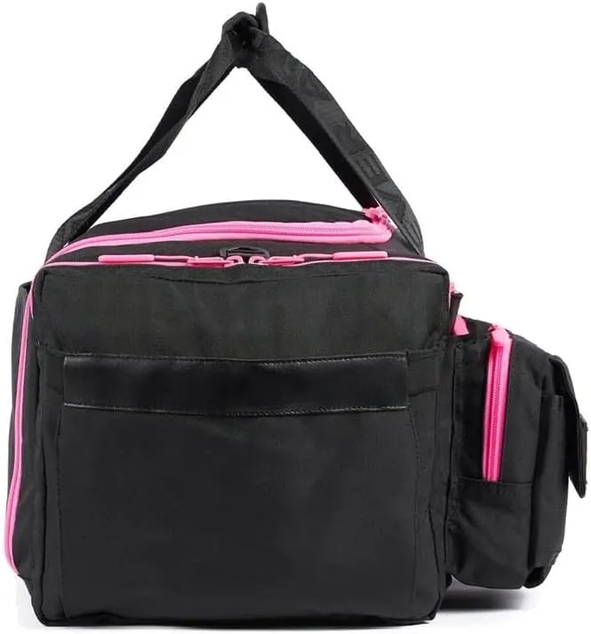 40L Duffle Bag (Ultimate Black Neon Pink)
