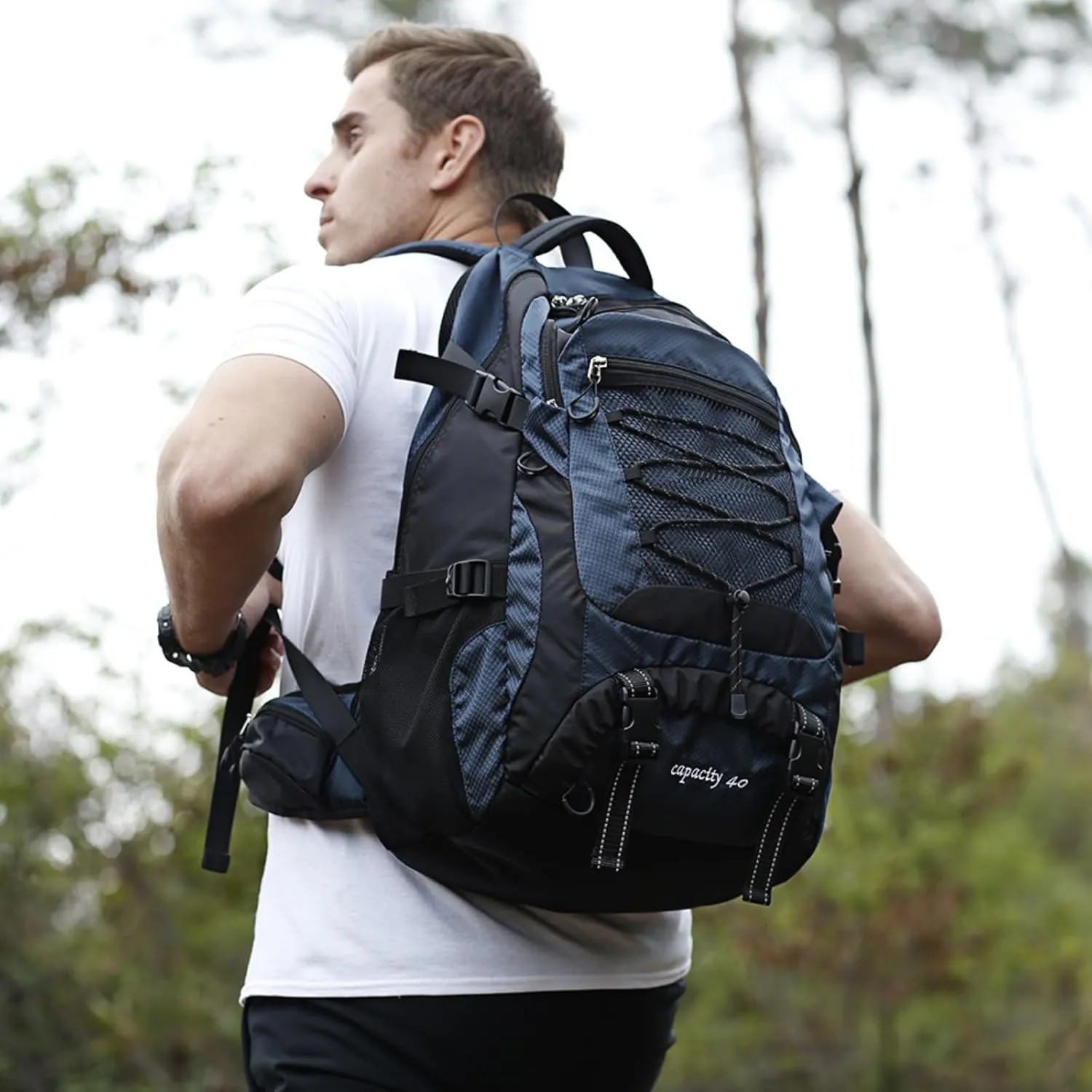 40L Hiking Backpack Waterproof Lightweight Daypack Travel Sports Camping Backpack for Men Women
