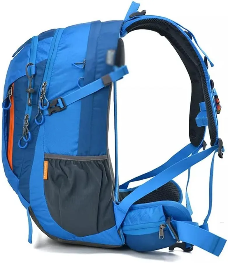 40L sports backpack hiking backpack mountaineering travel backpack men(Black)