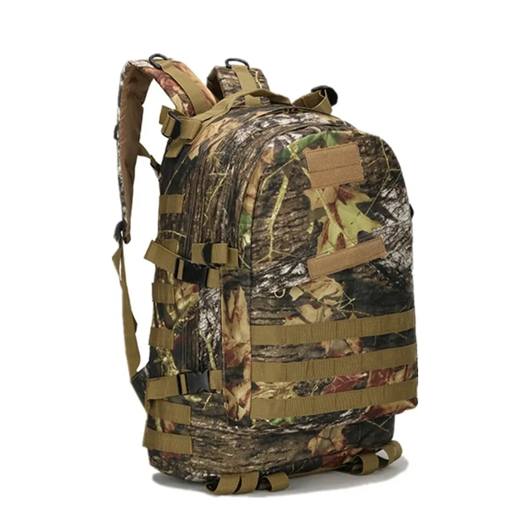 40L Waterproof Camouflage Hunting & Fishing Backpack – Durable Oxford Fabric, Double Shoulder Bag