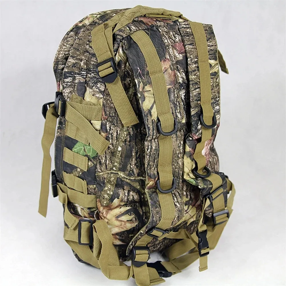 40L Waterproof Camouflage Hunting & Fishing Backpack – Durable Oxford Fabric, Double Shoulder Bag