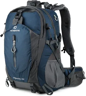40L Waterproof Lightweight Outdoor Daypack Hiking,Camping,Travel Backpack for Men Women Blue