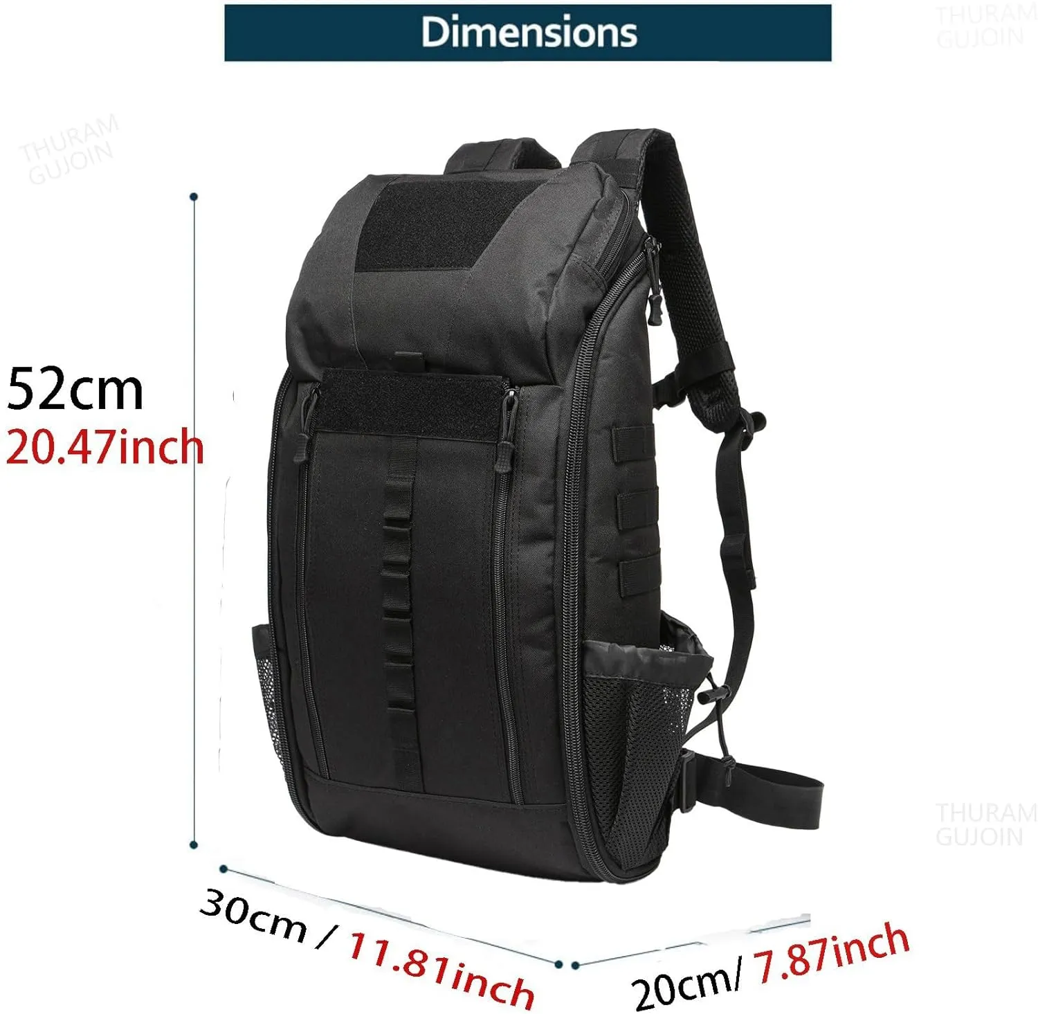 40L Waterproof Tactical Medical Backpack First Aid Bag for Hiking Trekking Hunting Fishing Camping Outdoor Sports (Black)
