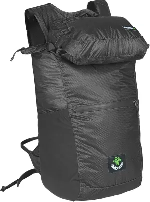 4Monster Hiking Daypack,2 in 1 Water Resistant Lightweight Backpack,Portable Fanny Pack Waist Pack for Travel Camping Outdoor (32L, Black)