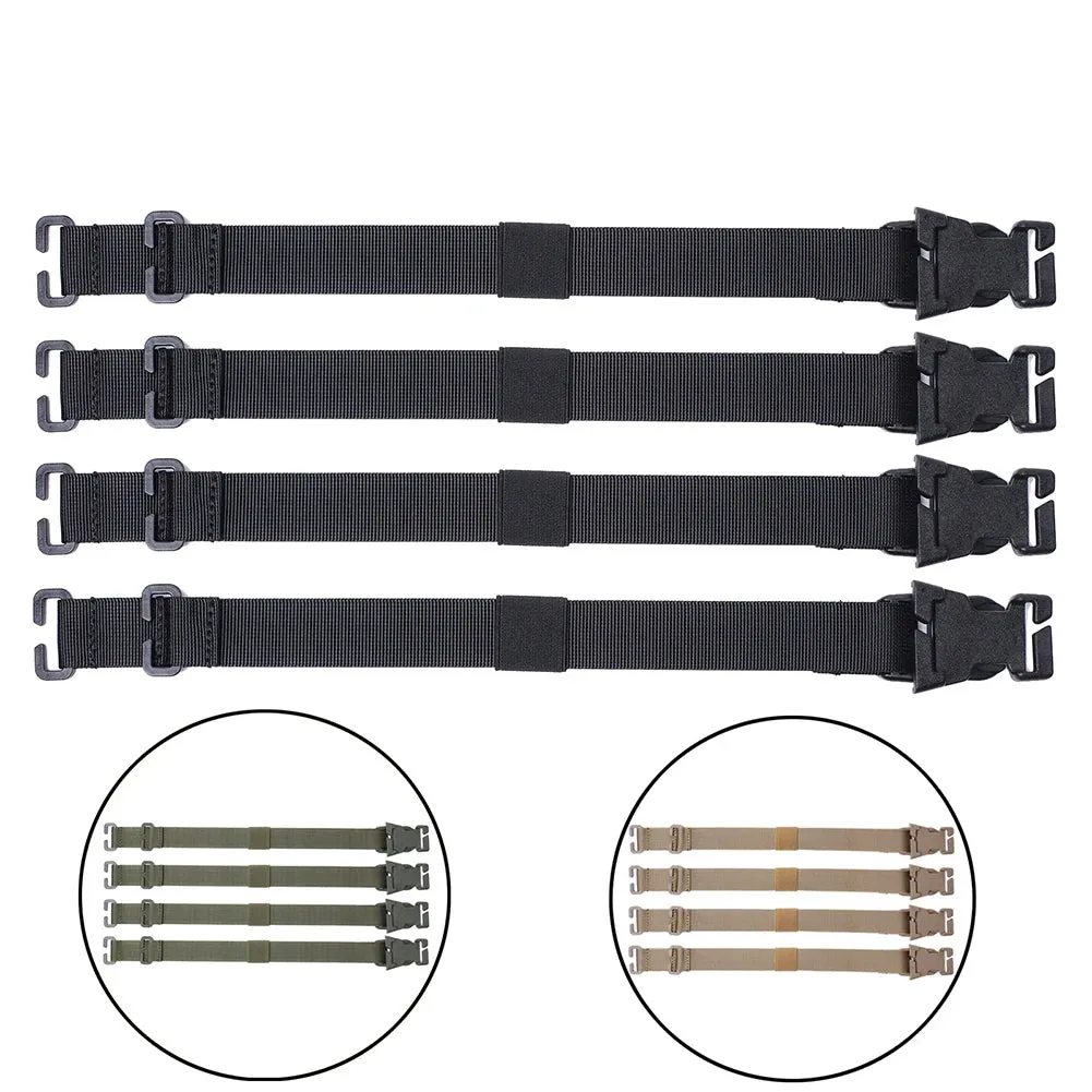 4pcs Molle Straps with Quick Release Buckle - Adjustable Nylon Lashing Straps