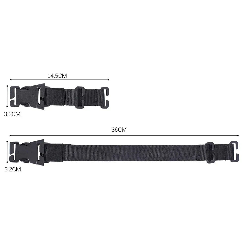 4pcs Molle Straps with Quick Release Buckle - Adjustable Nylon Lashing Straps