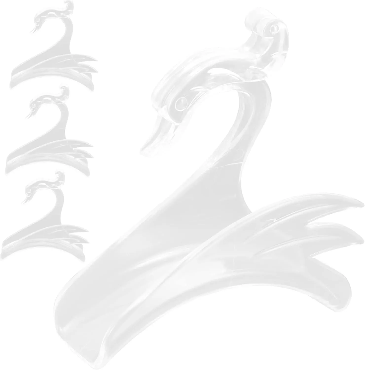 4pcs Swan Shaped Purse Hangers Space Saving Bag Rack for Closet Elegant and Wear-Resistant