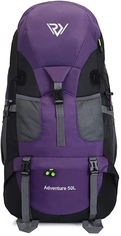 50L Hiking Backpack, Waterproof Lightweight Daypack for Outdoor Camping Travel