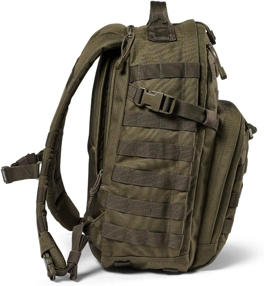 5.11 Tactical Backpack, RUSH 12 2.0 Military Survival Molle Backpack with Laptop Compartment, 24L, Style 56561ABR/56562ABR
