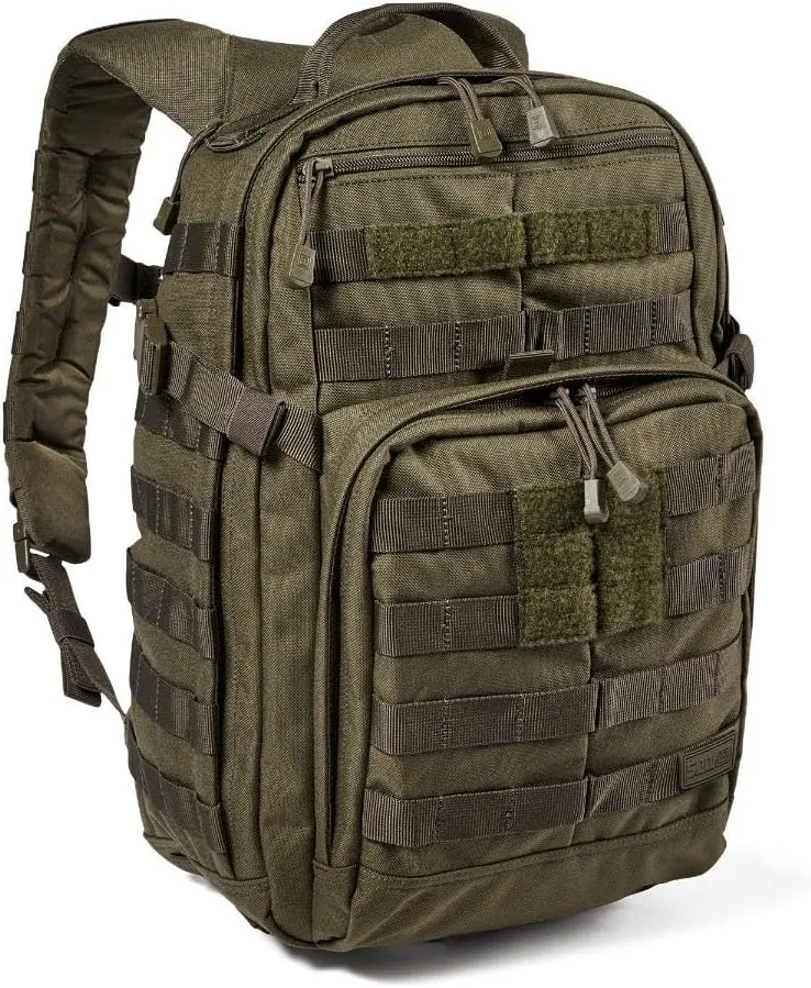 5.11 Tactical Backpack, RUSH 12 2.0 Military Survival Molle Backpack with Laptop Compartment, 24L, Style 56561ABR/56562ABR