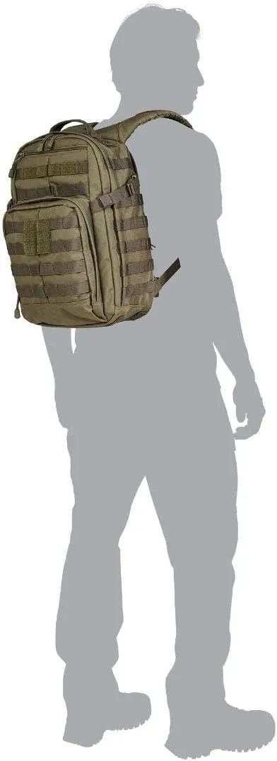 5.11 Tactical Backpack, RUSH 12 2.0 Military Survival Molle Backpack with Laptop Compartment, 24L, Style 56561ABR/56562ABR