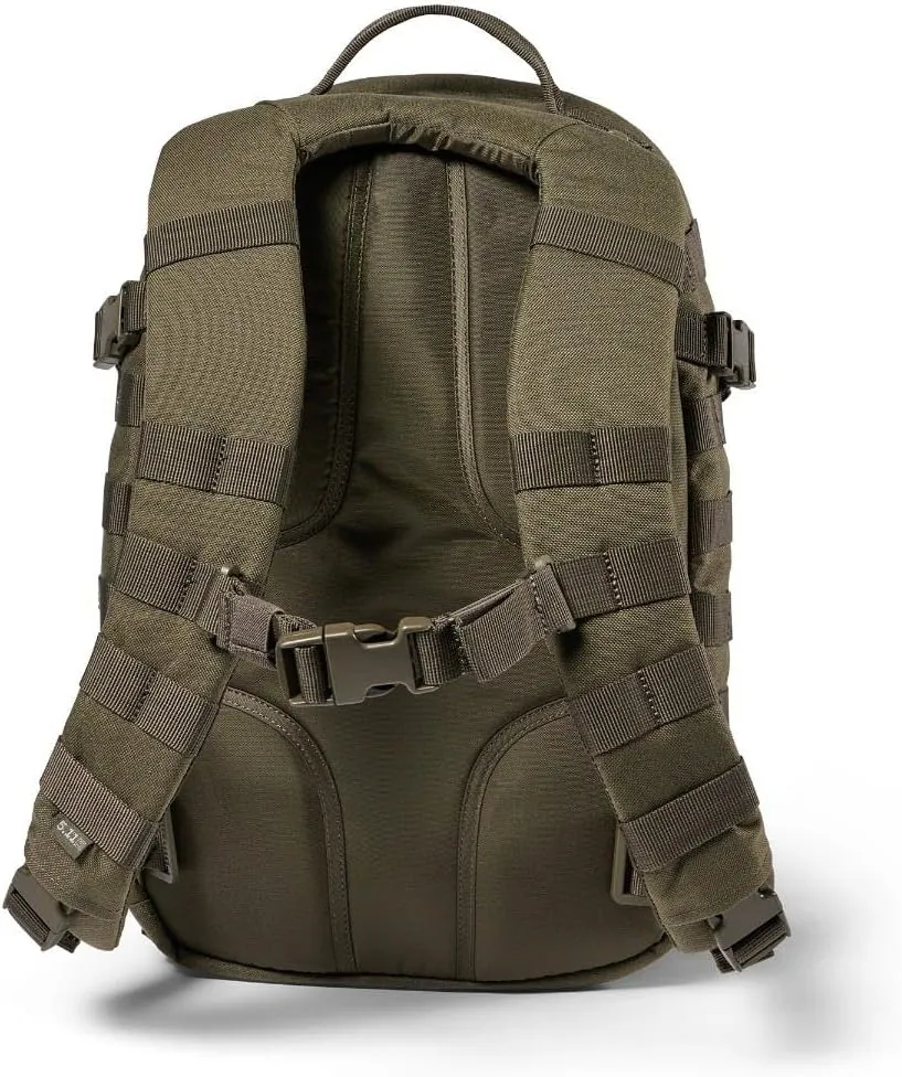 5.11 Tactical Backpack, RUSH 12 2.0 Military Survival Molle Backpack with Laptop Compartment, 24L, Style 56561ABR/56562ABR