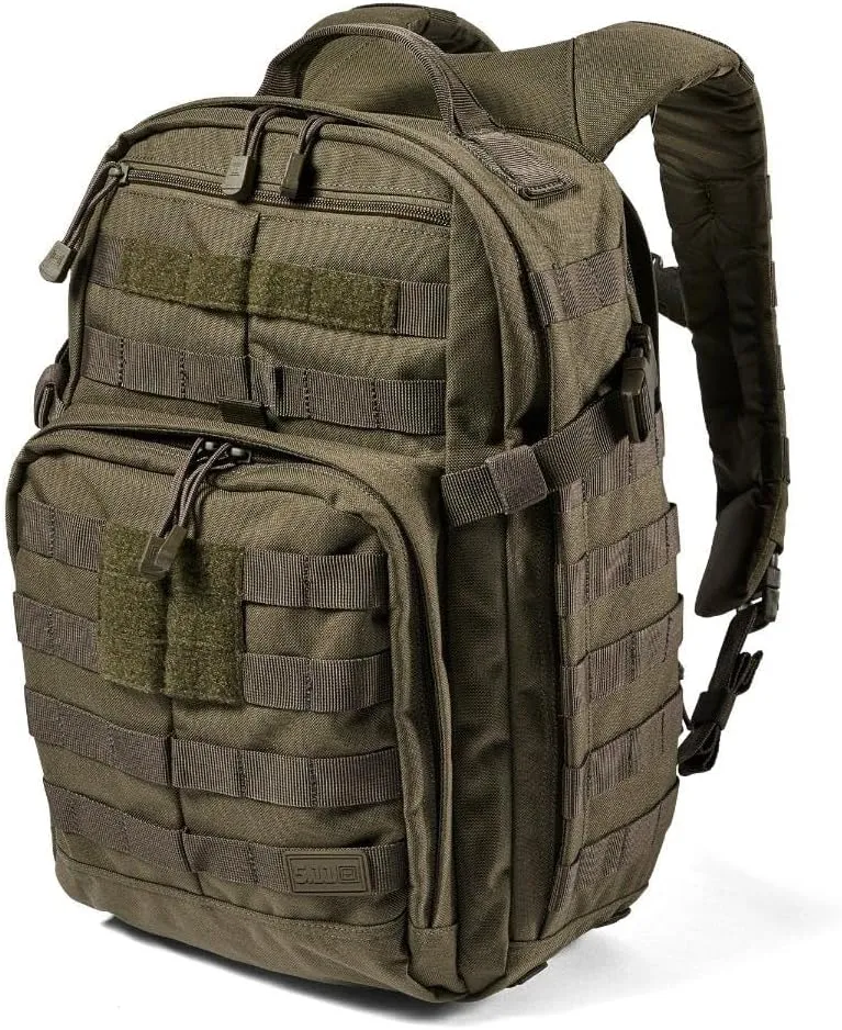 5.11 Tactical Backpack, RUSH 12 2.0 Military Survival Molle Backpack with Laptop Compartment, 24L, Style 56561ABR/56562ABR