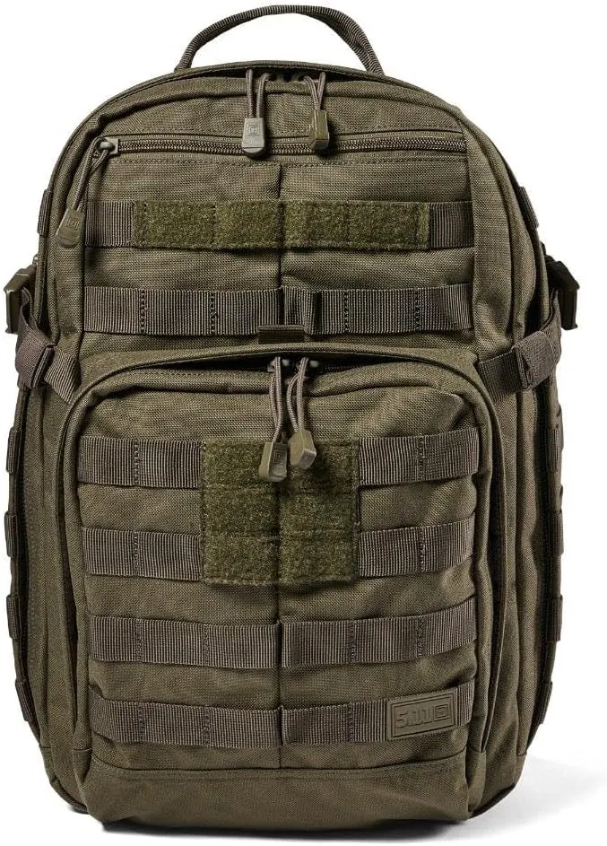 5.11 Tactical Backpack, RUSH 12 2.0 Military Survival Molle Backpack with Laptop Compartment, 24L, Style 56561ABR/56562ABR