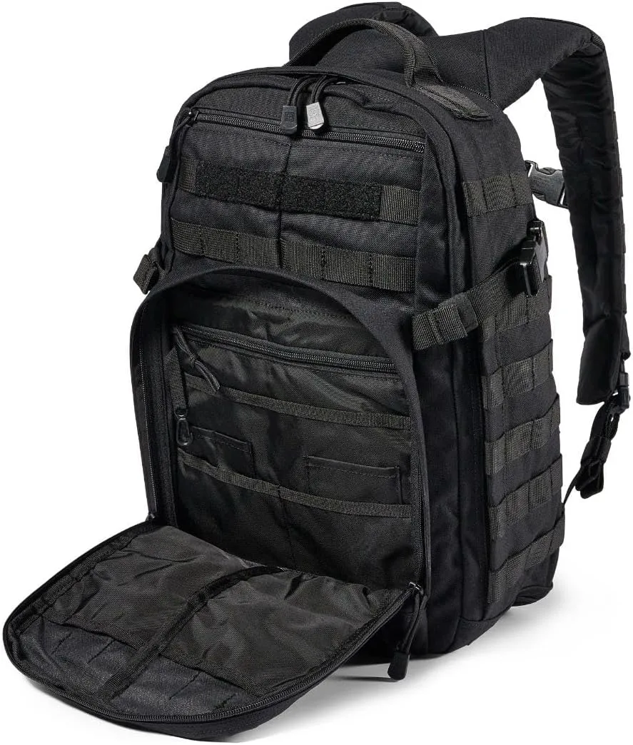 5.11 Tactical Backpack, RUSH 12 2.0 Military Survival Molle Backpack with Laptop Compartment, 24L, Style 56561ABR/56562ABR