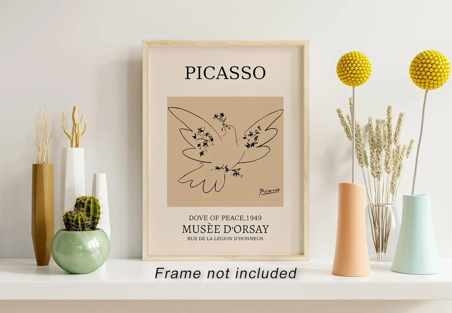 6 Piece Famous Art Canvas Posters Picasso Dove Henri Matisse William Morris Flower Market Andy Warhol Sunset Gallery Wall Art Mid Century Abstract Minimalist Room Aesthetic Wall Prints Painting