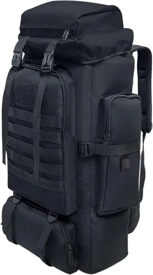 80L 100 Liters Camping Hiking Military Tactical Backpack,Water Resistant Large Travel Daypacks Outdoor MOLLE Rucksack