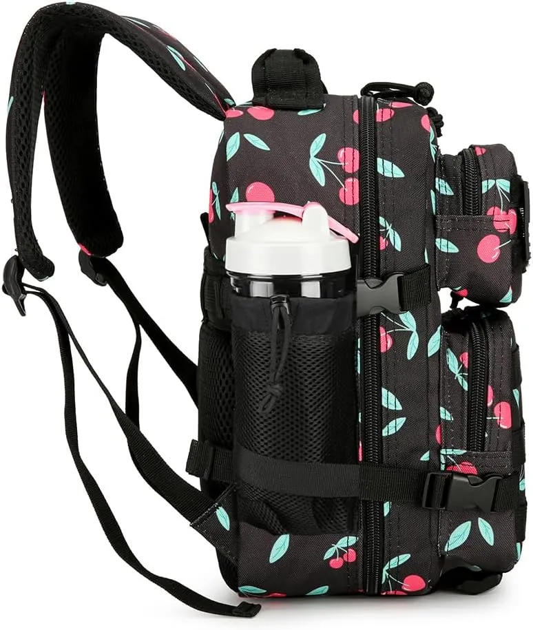 9L Tactical Assault Backpack Gym Backpack Hiking Travel Backpack Camping Backpack (Cherry)