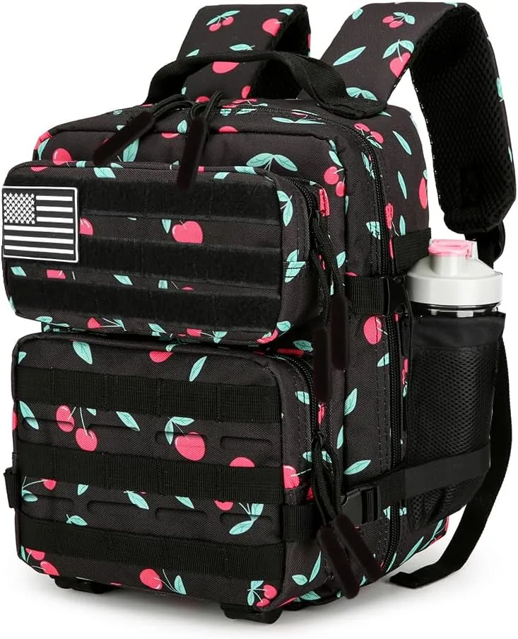 9L Tactical Assault Backpack Gym Backpack Hiking Travel Backpack Camping Backpack (Cherry)