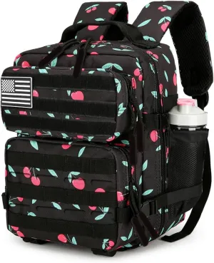 9L Tactical Assault Backpack Gym Backpack Hiking Travel Backpack Camping Backpack (Cherry)