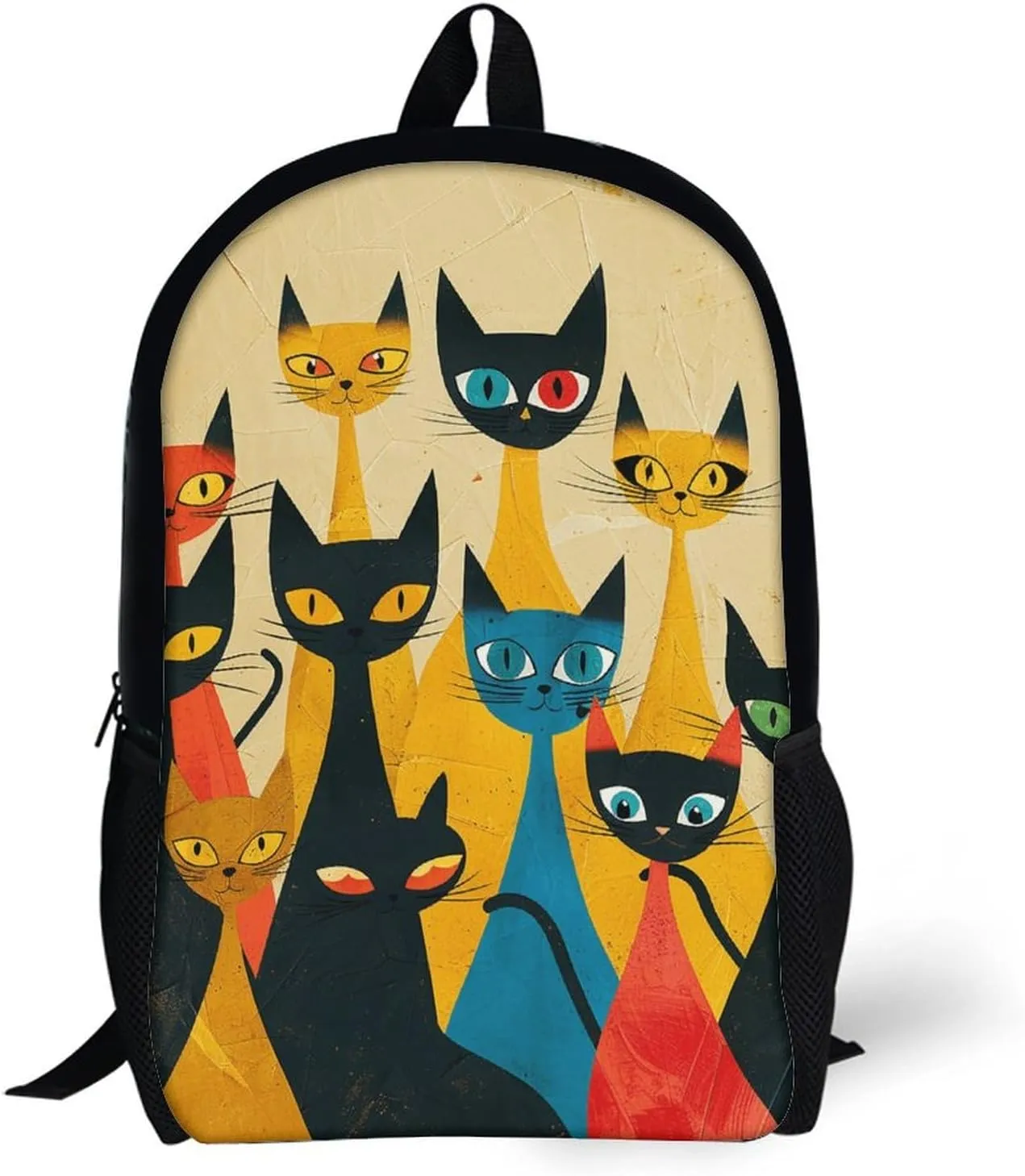 A Group of Cats Backpack, Laptop Backpack for Men, 17 Inch Travel Hiking Daypack, Casual Backpack