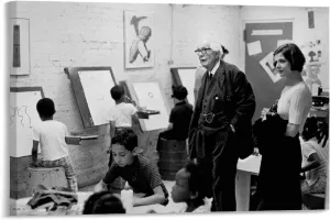 AAFACAI Psychologist Jean Piaget Vintage Portrait Art Poster (2) Canvas Poster Bedroom Decor Office Room Decor Gift Frame-style 36x24inch(90x60cm)