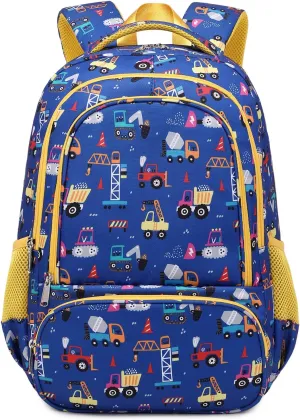 abshoo Lightweight Car Kids Backpack For School Boys Elementary Kindergarten Bookbag School Bags (Car)
