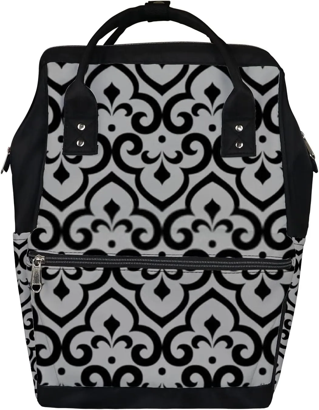 Abstract Pattern Arabian Style Seamless Background Diaper Bag Backpack, waterproof backpack Baby Nappy Changing Bags Laptop Backpack for Travel, Large Capacity, Durable and Stylish for Woman and Men.