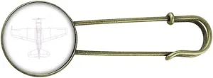 Aircraft Structure Equipment Retro Metal Brooch Pin Clip Jewelry