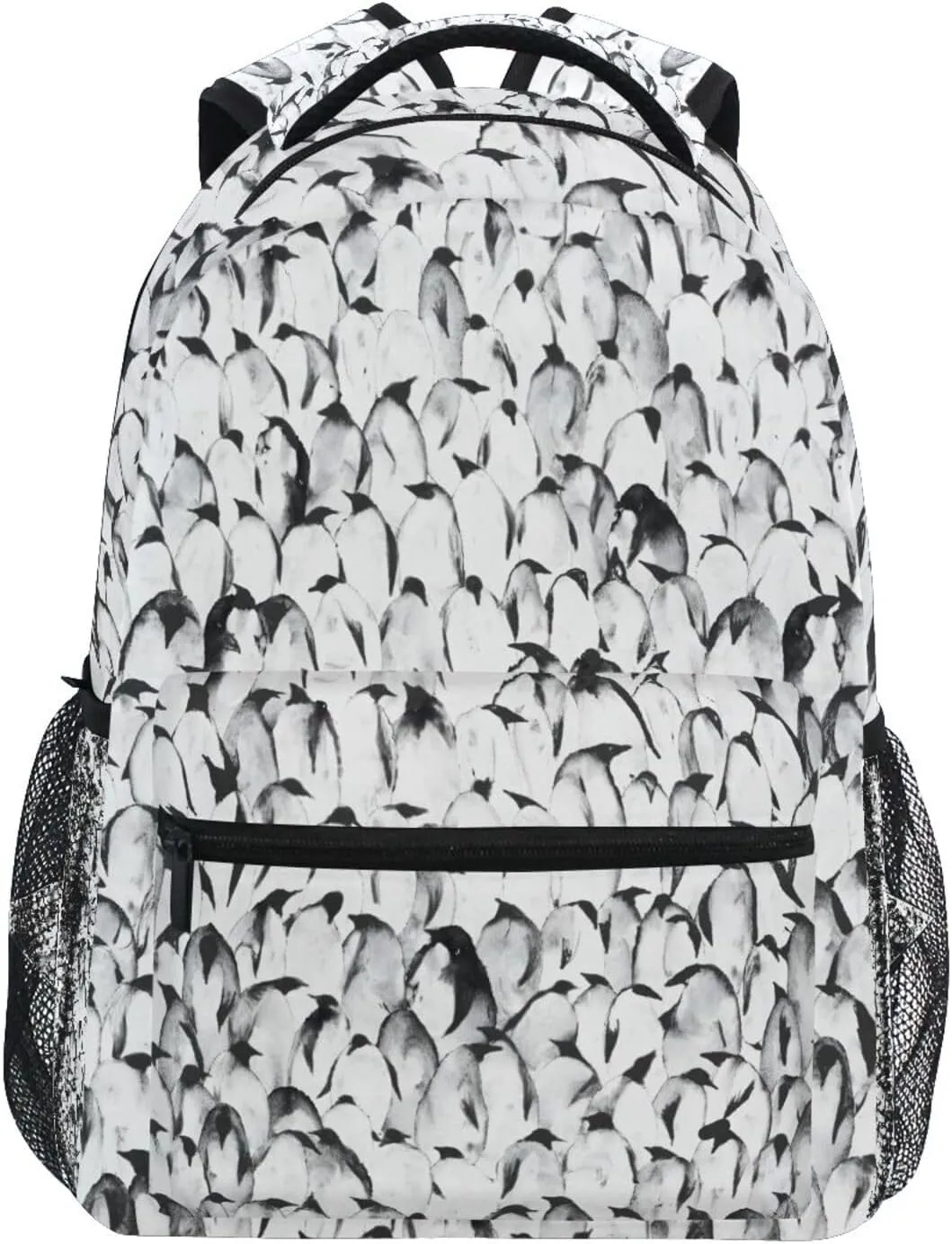 ALAZA Baby Emperor Penguin Backpacks for Girls Boys Elementary School Bag Kids Bookbag Personalized Travel Daypack Students Rucksack with Multiple Pockets 17in