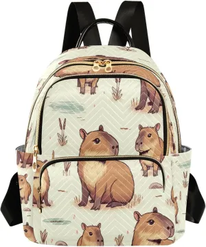 ALAZA Capybara Mini Backpack Purse for Women Travel Bag Lightweight Shoulder Bag Fashion Daypack18
