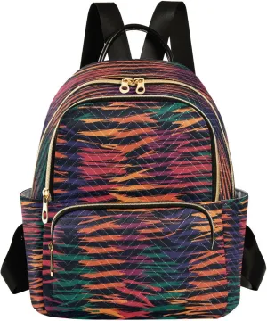 ALAZA Colorful Camouflage Women Backpack Purse Ladies Fashion Shoulder Bag Daypack Travel Bag 10L