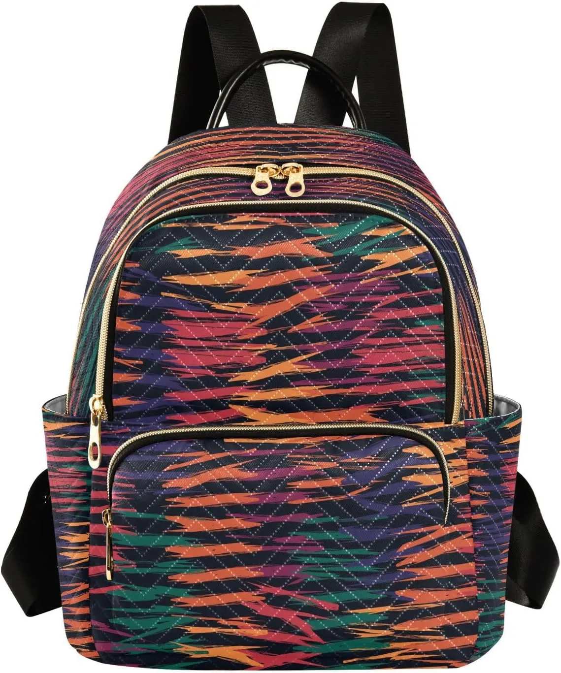 ALAZA Colorful Camouflage Women Backpack Purse Ladies Fashion Shoulder Bag Daypack Travel Bag 10L