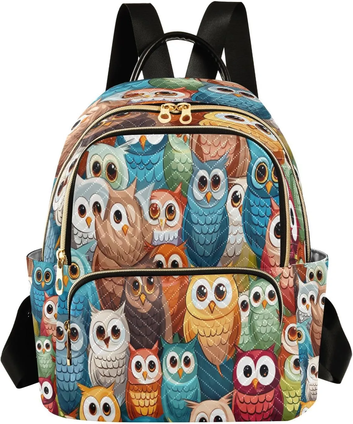ALAZA Hipster Bird Owl Women Backpack Purse Ladies Fashion Shoulder Bag Daypack Travel Bag 7.5L