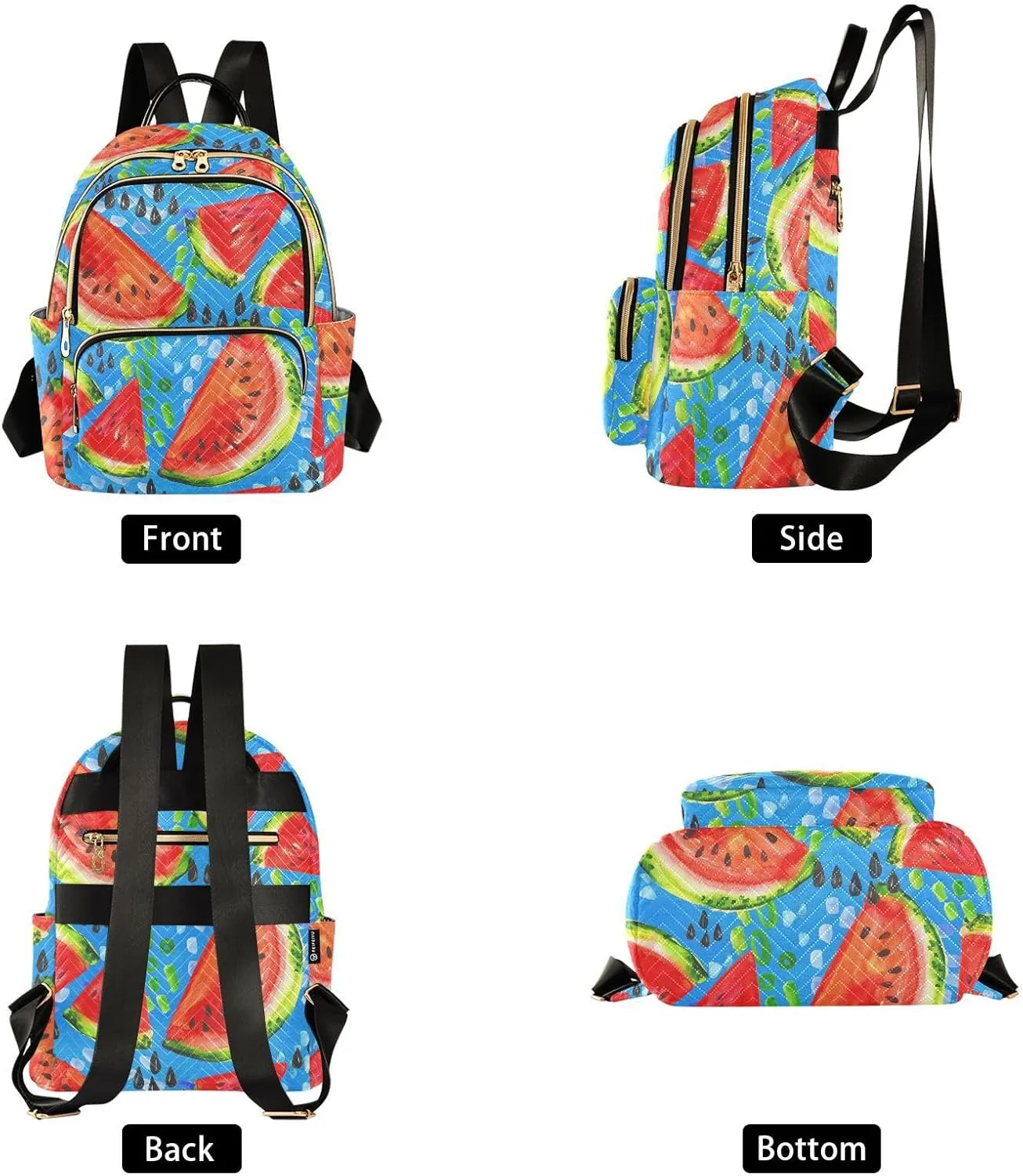 ALAZA Juicy Watercolor Watermelon Women Backpack Purse Shoulder Bag