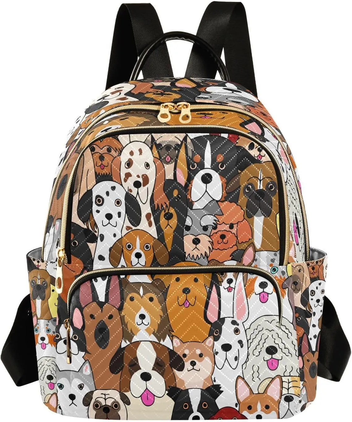 ALAZA Puppy Dachshund Dog Animal Women Backpack Purse Ladies Fashion Shoulder Bag Daypack Travel Bag 7.5L