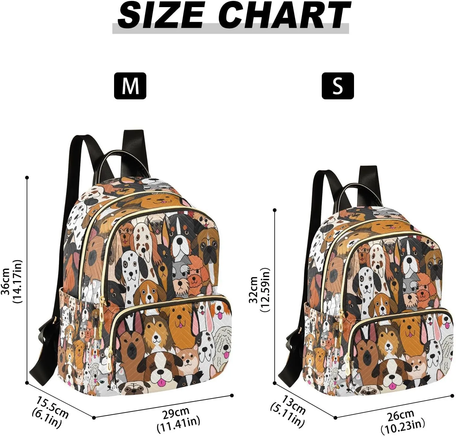 ALAZA Puppy Dachshund Dog Animal Women Backpack Purse Ladies Fashion Shoulder Bag Daypack Travel Bag 7.5L