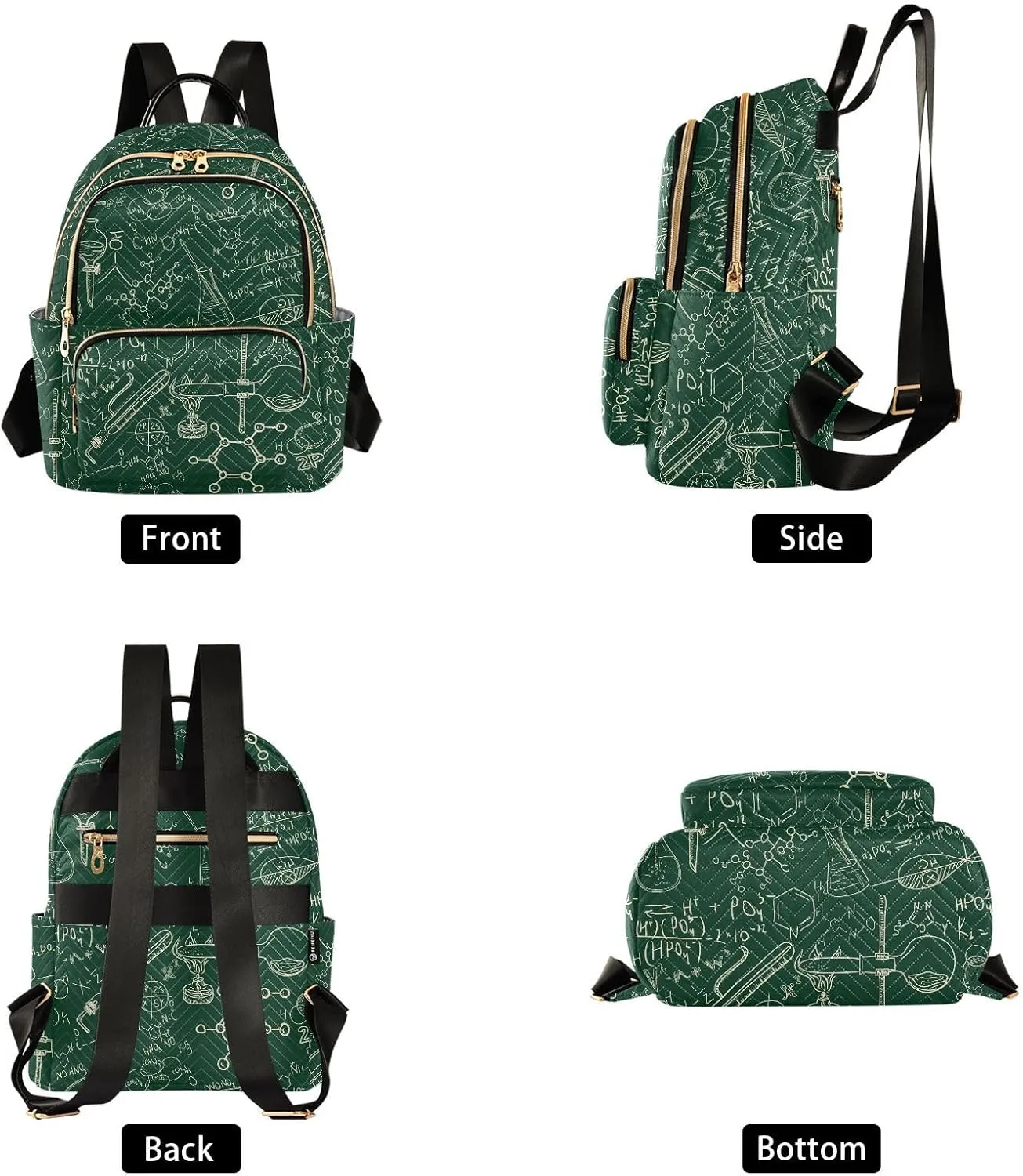 ALAZA Science Chemistry Old Laboratory Women Backpack Purse Shoulder Bag