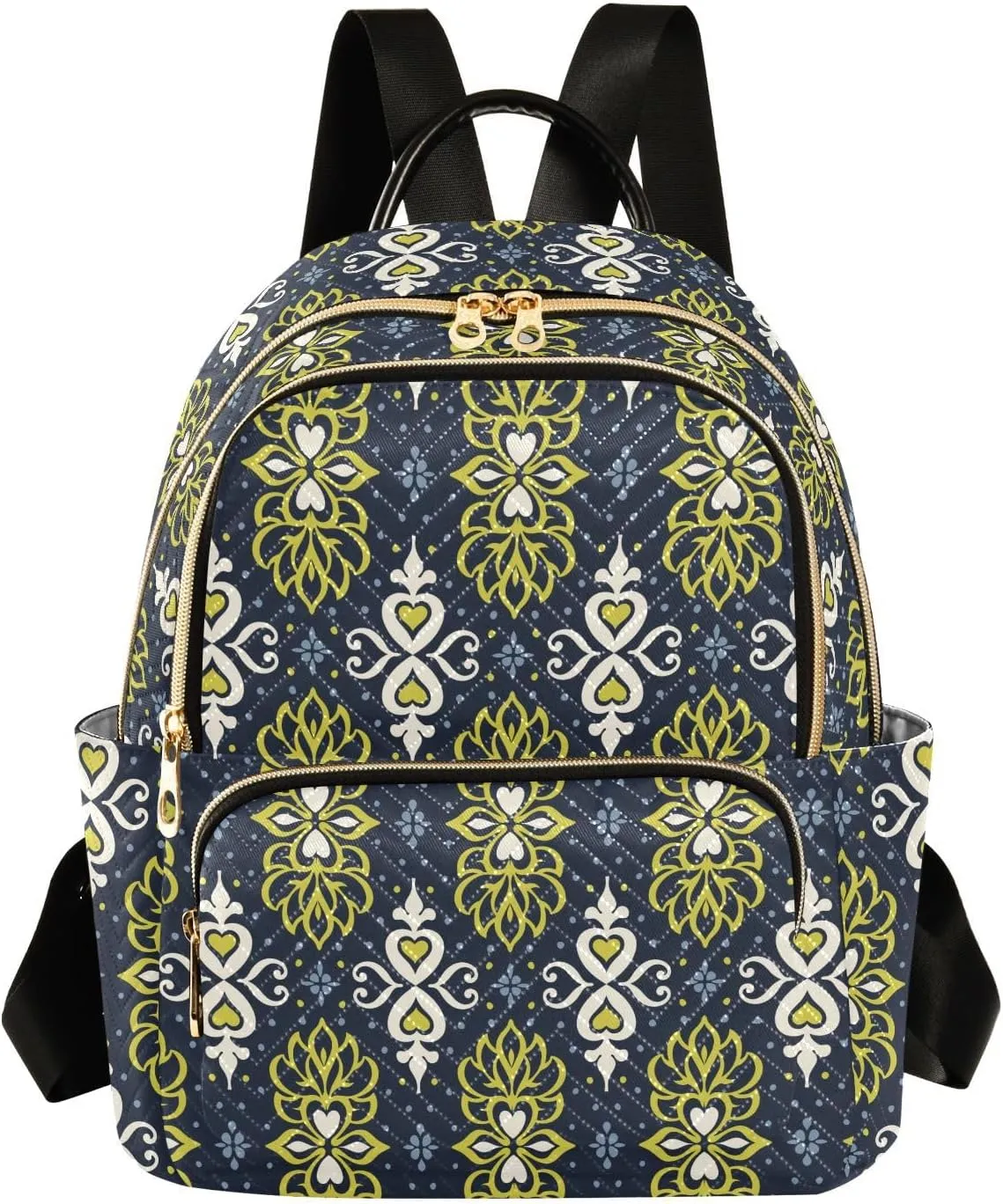 ALAZA Talavera Azulejos Portugal Turkish Ornament Moroccan Tile Mosaic Spanish Porcelain Women Backpack Purse Shoulder Bag