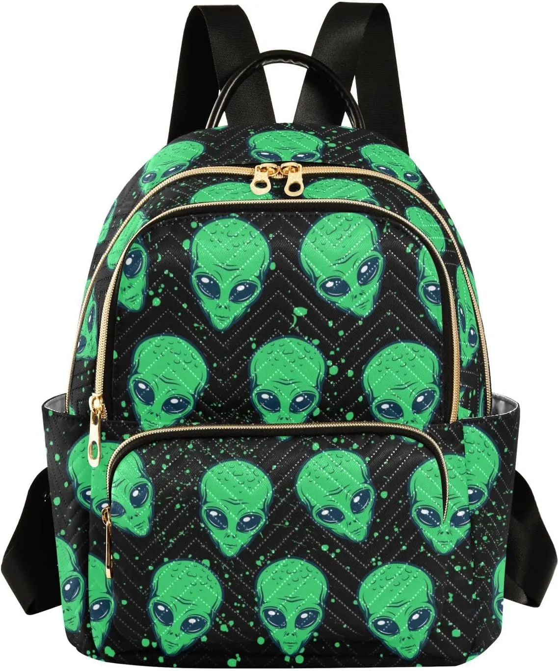 Alien Mini Backpack for Women, Travel Backpack Purse Daypack Shoulder Bag for Ladies