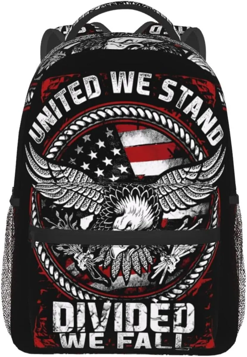 America Independence Day 1776 American Flag Backpack Casual Laptop Backpack Double Shoulder Bag Lightweight Backpack For Women Men Travel