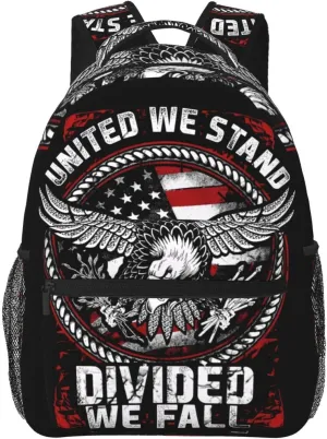 America Independence Day 1776 American Flag Backpack Casual Laptop Backpack Double Shoulder Bag Lightweight Backpack For Women Men Travel