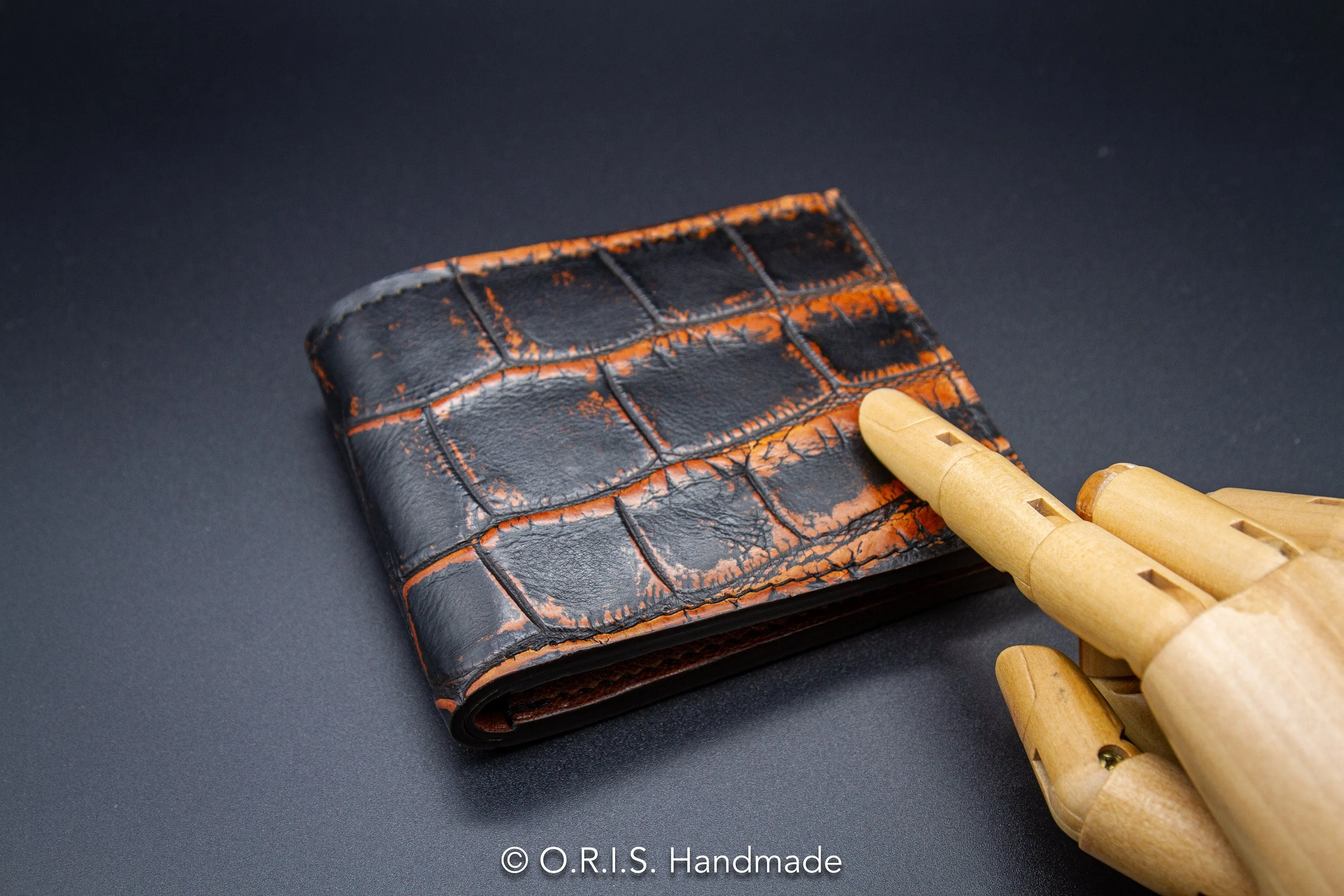 American Alligator Wallet - Limited Edition Outlaw Black