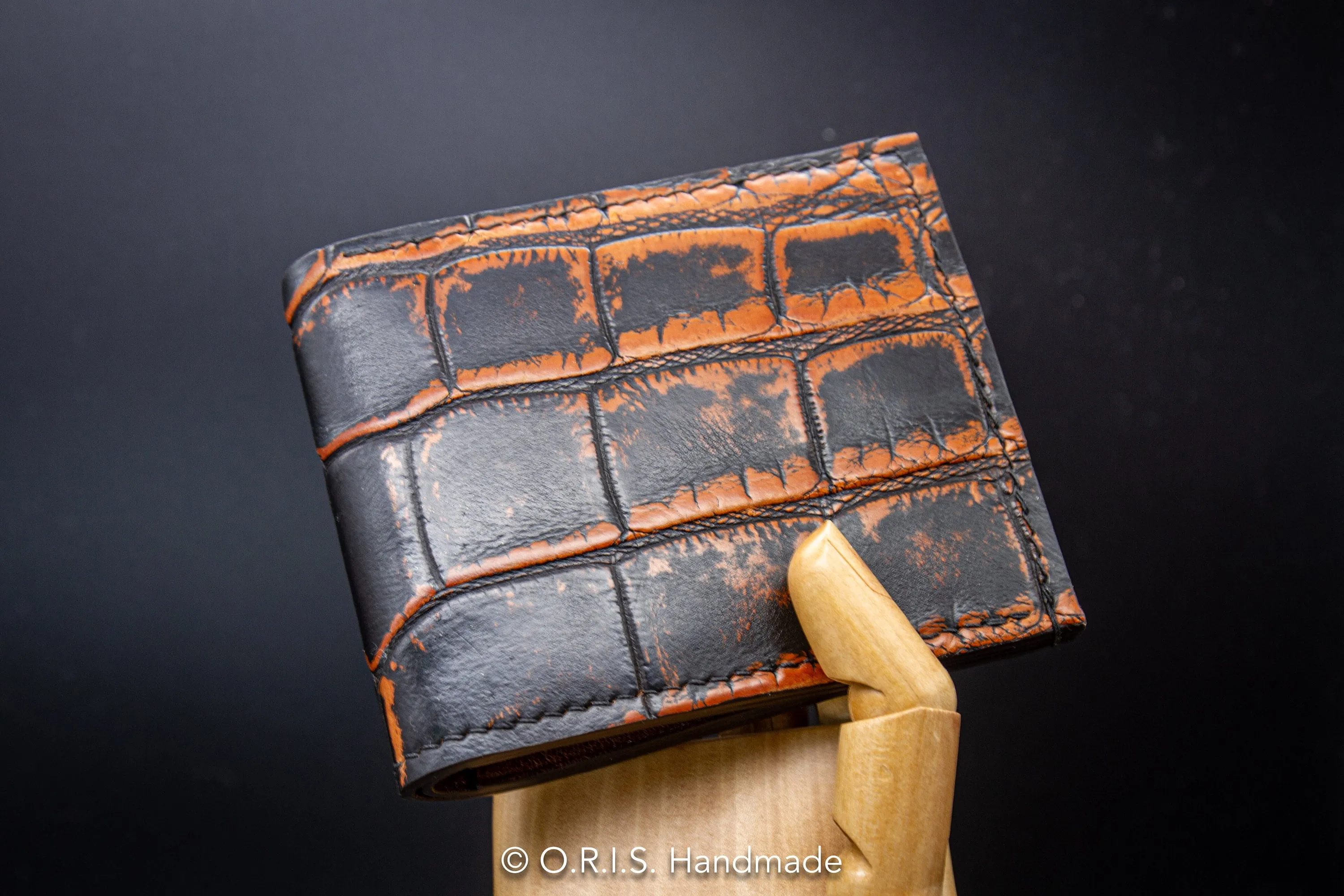 American Alligator Wallet - Limited Edition Outlaw Black