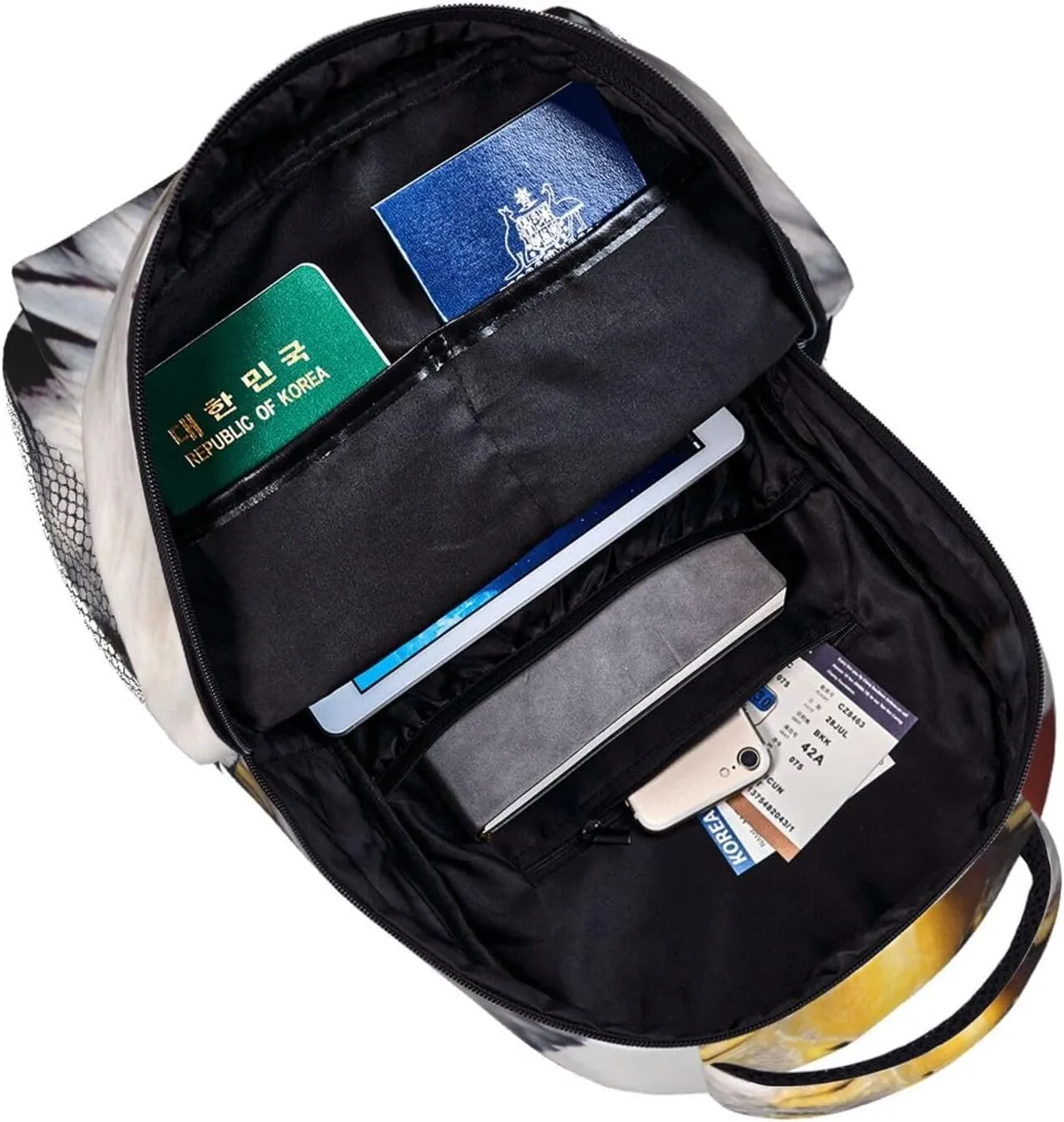 American Bald Eagle Backpack Laptop Backpack Sports Travel Shoulder bag Light casual backpack