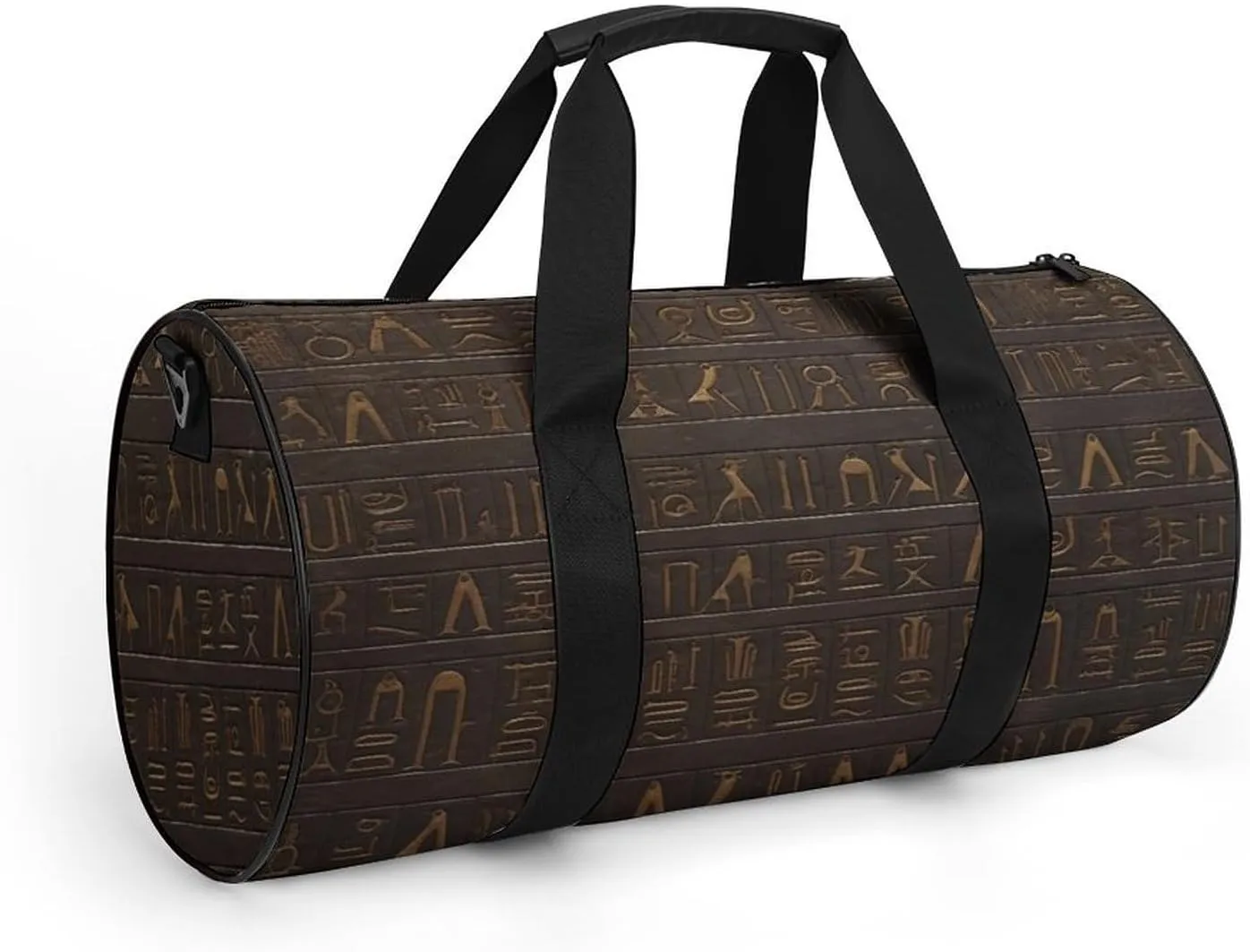 Ancient Egyptian Hieroglyph Gym Bag Small Travel Duffle Bag with Compartment Carry On Weekender Bag for Women Men