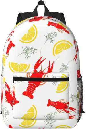 Animal of Crayfish Pattern Backpack for Worker Business Hiking Travel Shoulders Bag Fashion Backpack