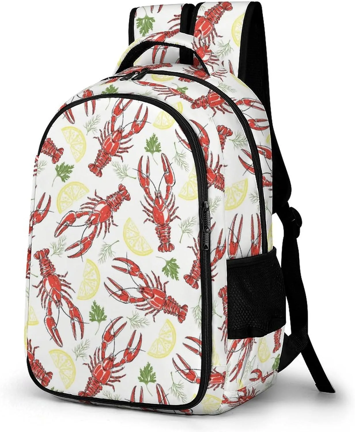Animal of Crayfish Pattern Backpack for Worker Teacher Business Hiking Travel Bag Shoulders Bag